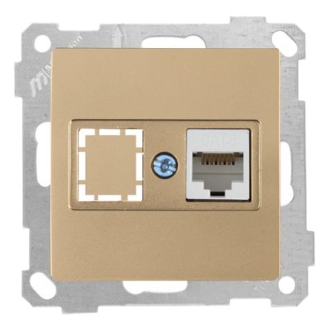 Mutlusan Data Prizi 1*Rj45  Cat6  A. Altın - 2100 140 0180