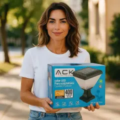 ACK Solar Led Bahçe Armatürü Kare 8W/H 3000K AG60-06801