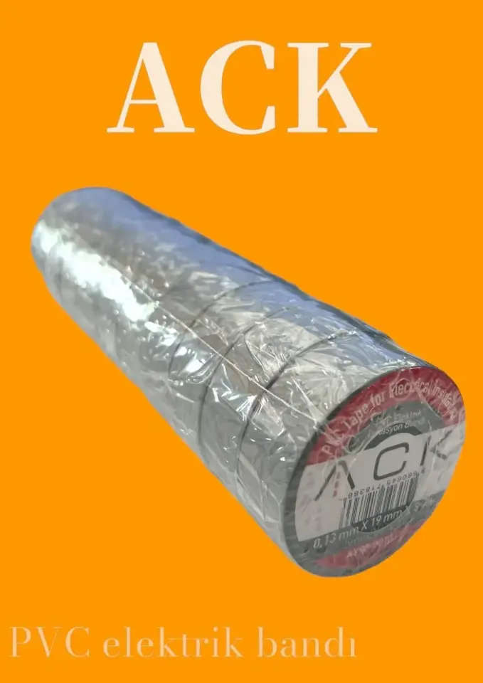 ACK Pvc Elektrık Izolasyon Bandı - Sıyah AY90-00101