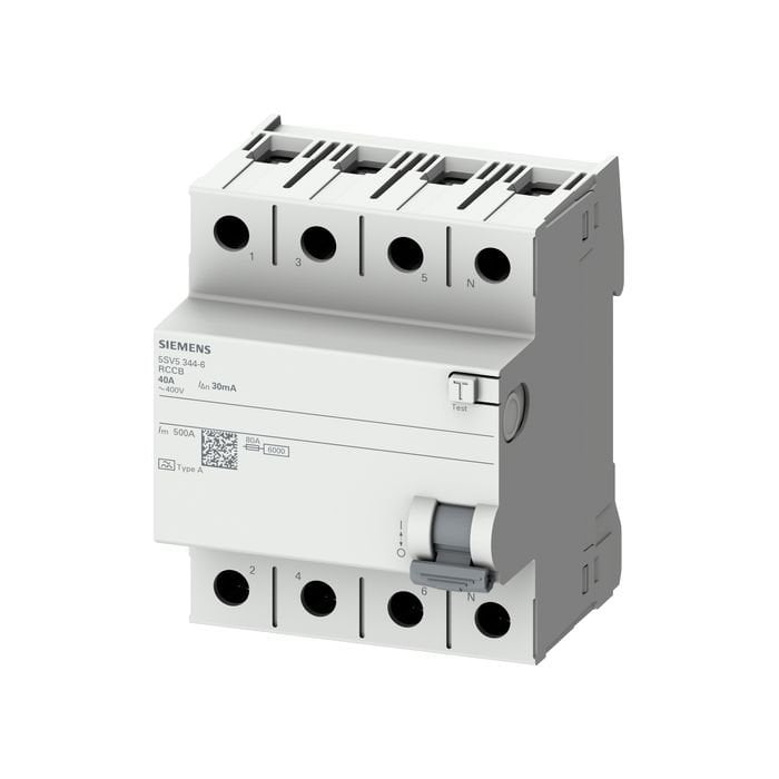 Siemens 3 x 40 30 mA Kaçak Akım Rolesi Trifaze