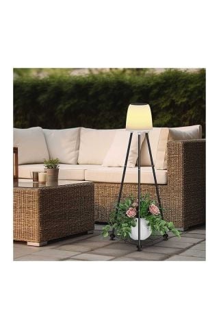 ACK Solar Led Ayaklı Aplik Siyah Ip54 457Mmx457Mmx107Mm AG60-06851
