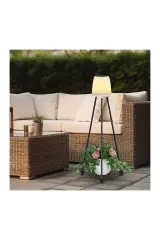ACK Solar Led Ayaklı Aplik Siyah Ip54 457Mmx457Mmx107Mm AG60-06851