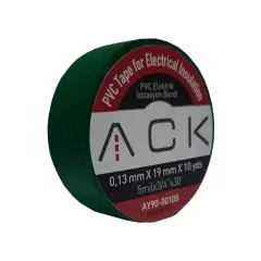 ACK Pvc Elektrık Izolasyon Bandı - Yesıl AY90-00105