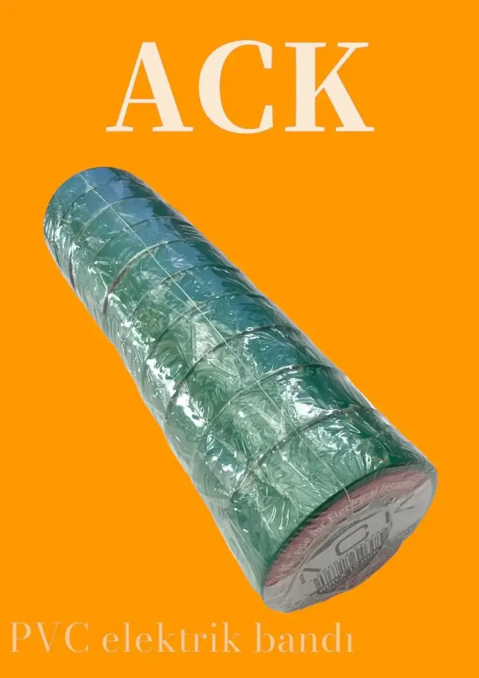 ACK Pvc Elektrık Izolasyon Bandı - Yesıl AY90-00105