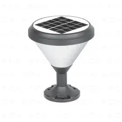 ACK Solar Led Bahçe Armatürü Yuvarlak 8W/H 6500K AG60-07831