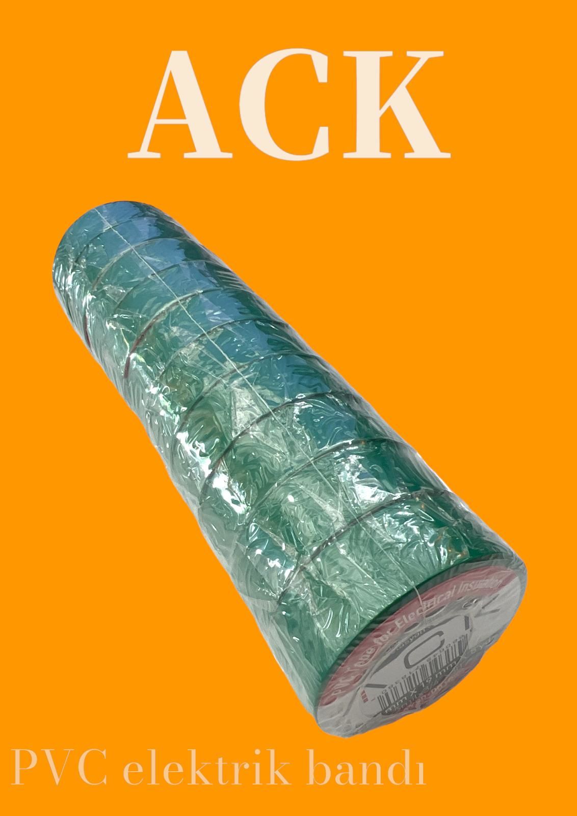 ACK Pvc Elektrık Izolasyon Bandı - Yesıl AY90-00105