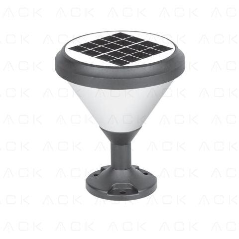 ACK Solar Led Bahçe Armatürü Yuvarlak 8W/H 6500K AG60-07831