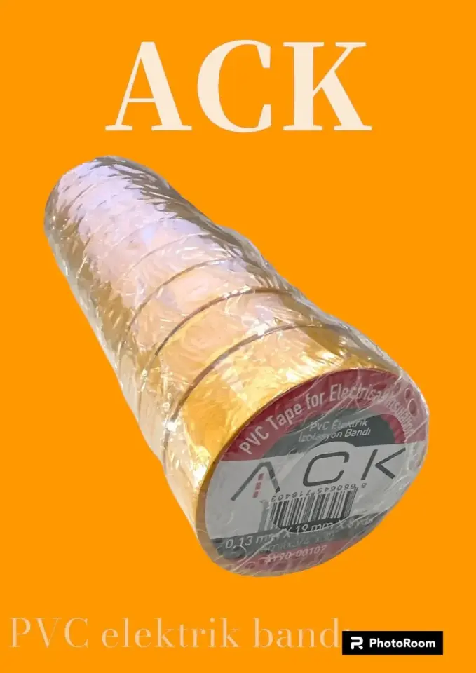 ACK Pvc Elektrık Izolasyon Bandı - Sarı AY90-00107