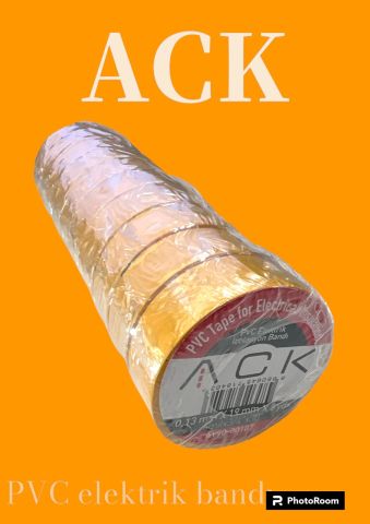 ACK Pvc Elektrık Izolasyon Bandı - Sarı AY90-00107