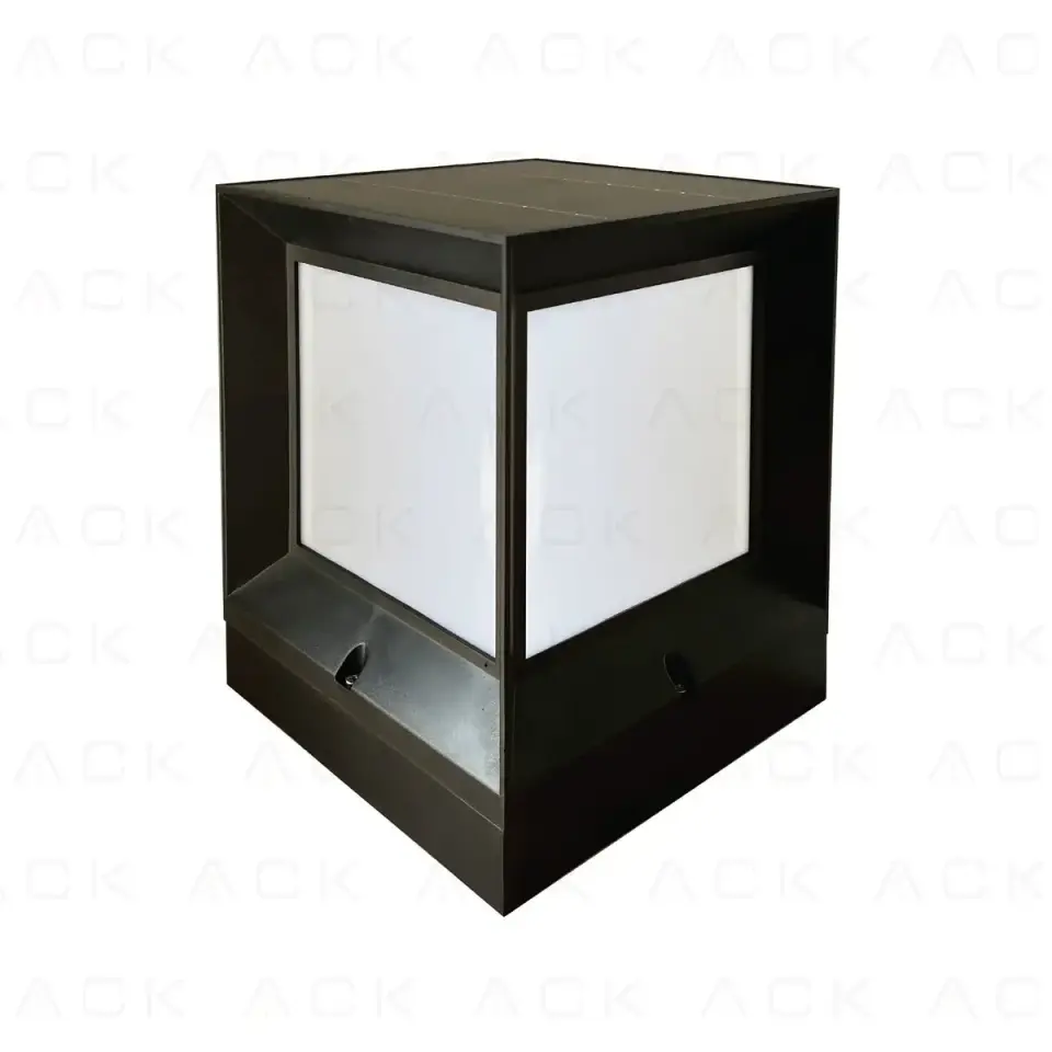 ACK Solar Led Bahçe Armatürü 198X198X260Mm 40W/H 3000K AG60-08801
