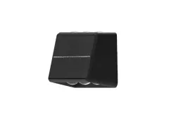 ACK Solar Led Bahçe Armatürü Çift Yönlü  Siyah Gövde CCT+RGB Ip65 142Mmx73Mmx80Mm AG60-09801