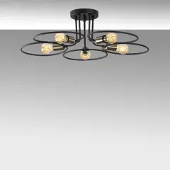 Aydinlatmadunyam Plafonyer Black Circle-Nua-1346