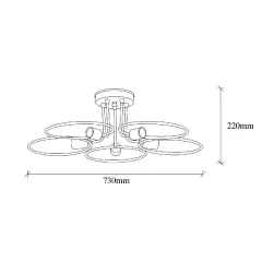 Aydinlatmadunyam Plafonyer Black Circle-Nua-1346