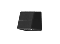 ACK Solar Led Bahçe Armatürü Çift Yönlü  Siyah Gövde CCT+RGB Ip65 142Mmx73Mmx80Mm AG60-09801