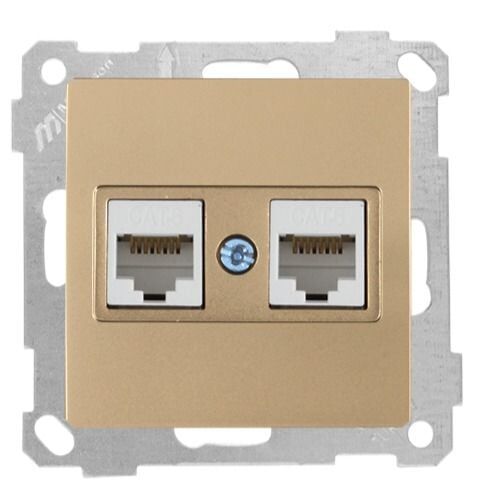 Mutlusan Data Prizi 2*Rj45  Cat6  A. Altın - 2100 141 0180