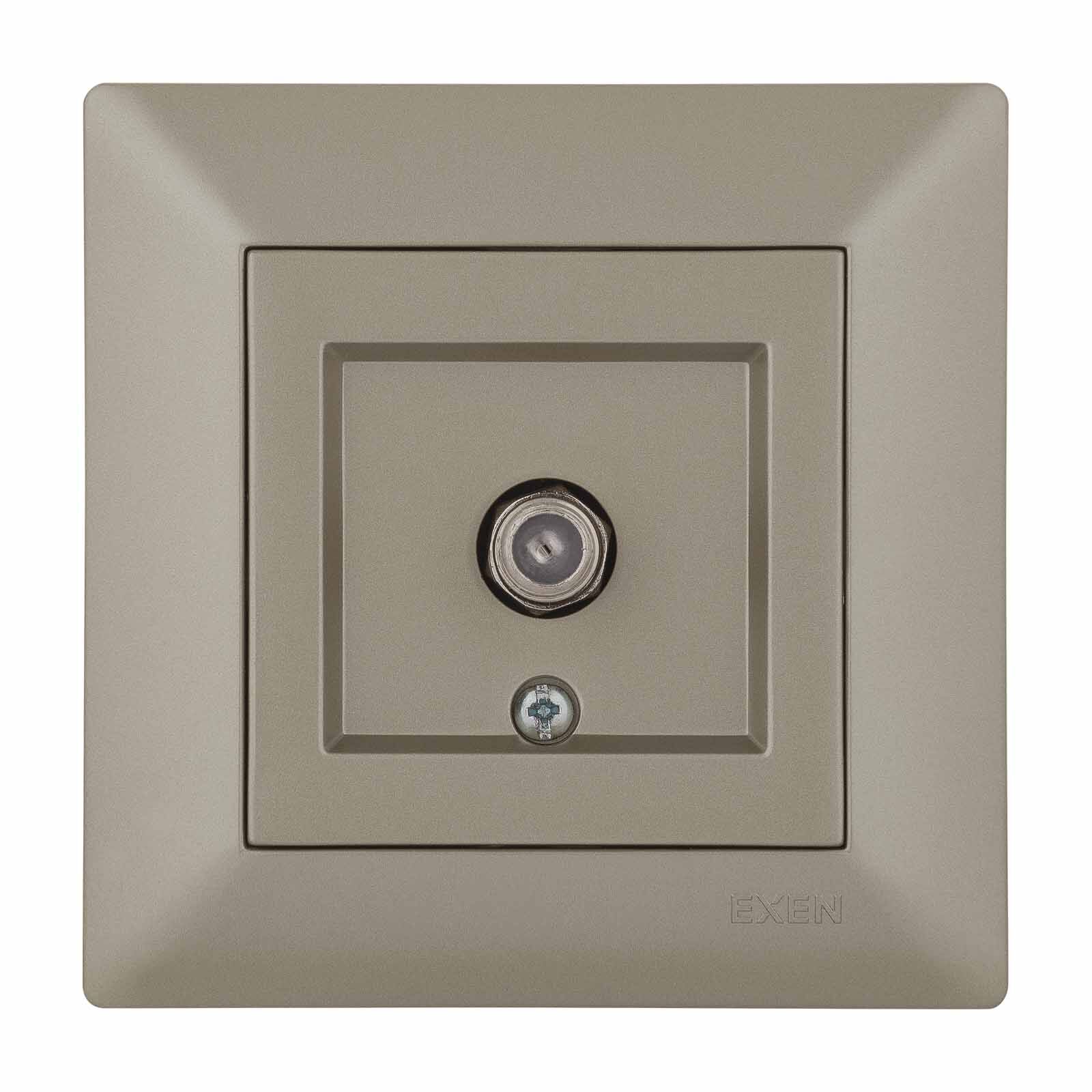 Exen Odak Titanyum Uydu Prizi (F Konnektör) Komple Takim