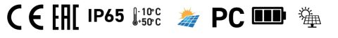 ACK Solar Led Bahçe Armatürü 8W/H 3000K AG60-10801