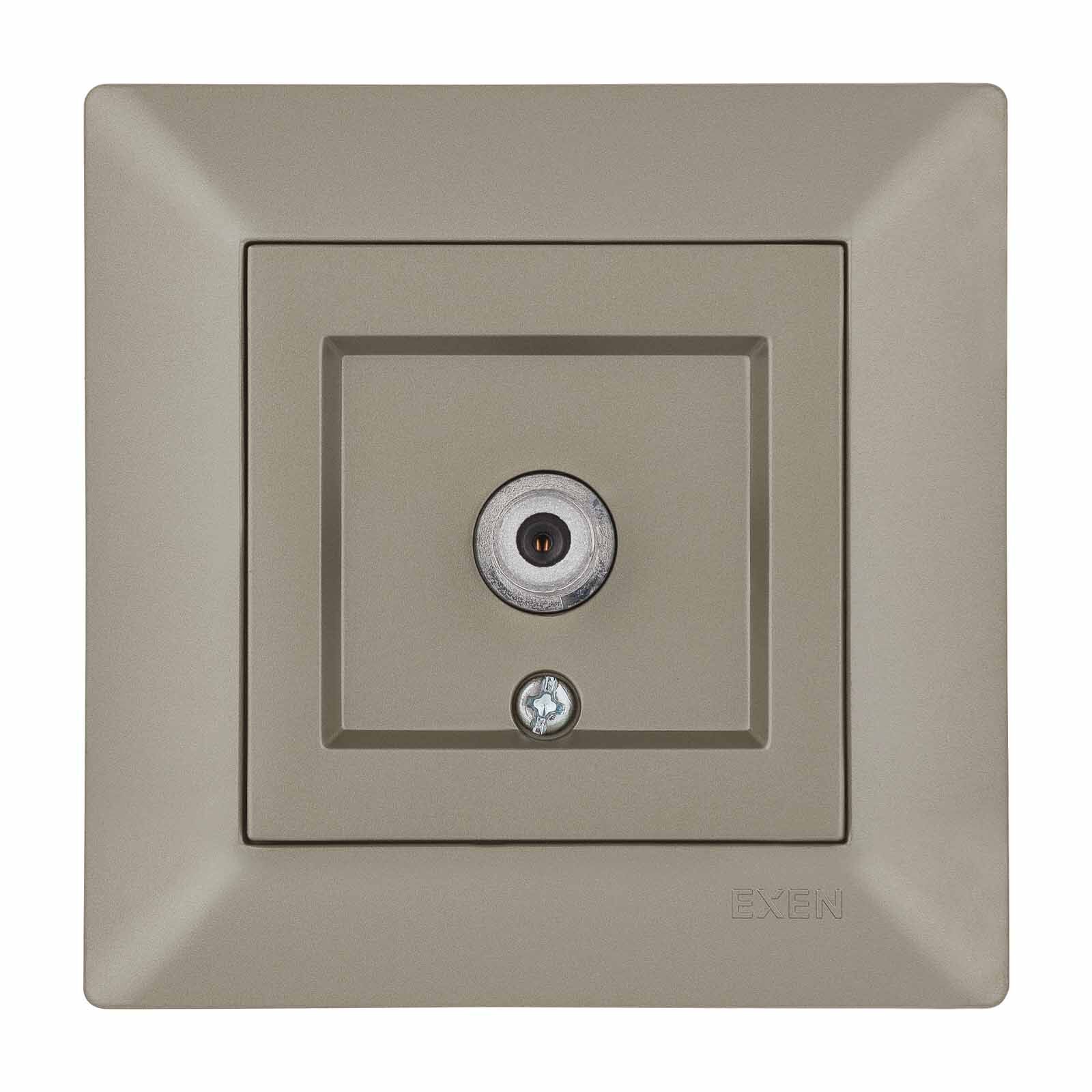 Exen Odak Titanyum Uydu Prizi Ekranli (F Konnektör) Komple Takim