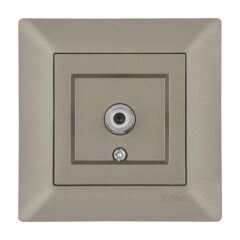 Exen Odak Titanyum Uydu Prizi Ekranli (F Konnektör) Komple Takim