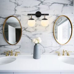 Aydinlatmadunyam Aplik BlackWhite Gondol-Nuw-3011