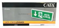 Cata 3 Saat Şarjlı Ledli Exit Armatür CT-9178