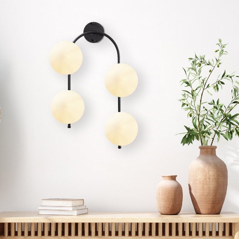 Aydinlatmadunyam Aplik BlackCream Jewel-10595