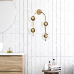 Aydinlatmadunyam Aplik Shiny Gold Jewel-10600