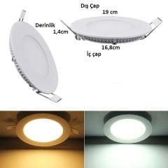 Cata 15 Watt Panel Led CT-5148 Beyaz Işık Alüminyum Kasa
