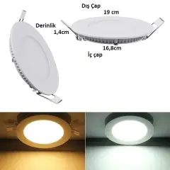 Cata 15 Watt Panel Led CT-5148 Beyaz Işık Alüminyum Kasa