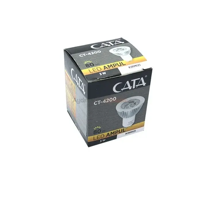 Cata 3 Watt Gu10 Duylu Led Ampul CT-4200 Kırmızı