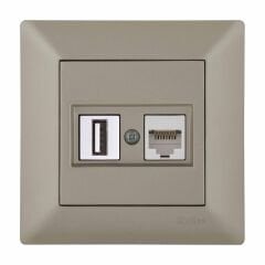 Exen Odak Titanyum Data+Usb Prizi Jakli (Sarj Edemez) Komple Takim