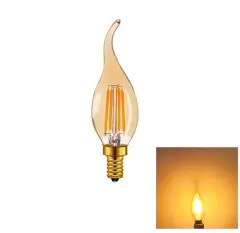 Cata 4 Watt Rustik Kıvrık Led Ampul CT-4281 Amber Renk E14