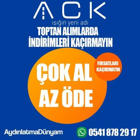 ACK Terra Beyaz Sıva Altı Spotlıght Kare AH03-04020