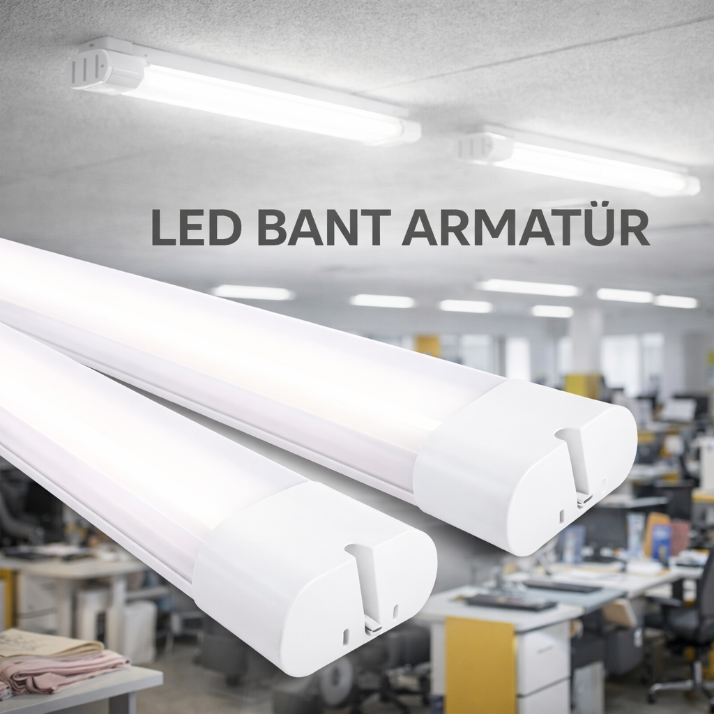 ACK 54W Beyaz 6500K Satürn Led Bant Armatür