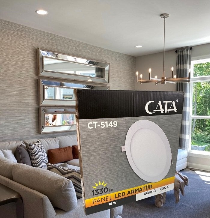 Cata 18 Watt Panel Led CT-5169 Günışığı Alüminyum Kasa