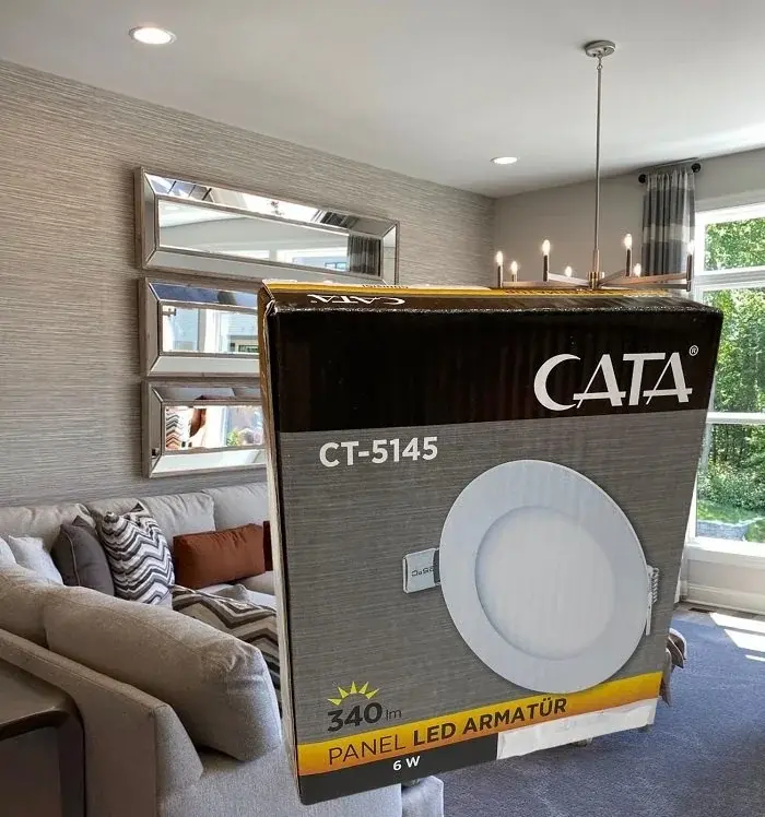 Cata 6 Watt Panel Led CT-5145 Günışığı Alüminyum Kasa