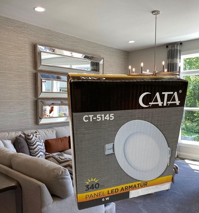 Cata 6 Watt Panel Led CT-5145 Günışığı Alüminyum Kasa