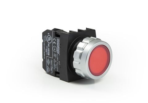 Emas H 30Mm Buton Stop Kırmızı - H200DK