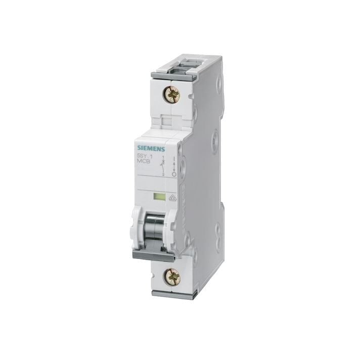 Siemens 0,5A; 1 Fazli; Dc Anahtarli Otomatik Sigorta; 10Ka; C Tipi; Yavaş Karakterli 5SY5105-7