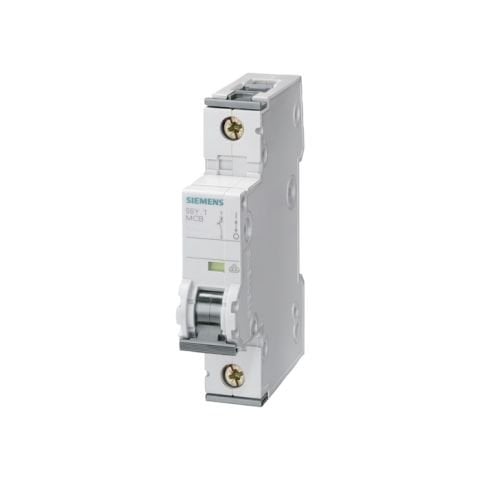 Siemens 6A; 1 Fazli; Dc Anahtarli Otomatik Sigorta; 10Ka; C Tipi; Yavaş Karakterli 5SY5106-7