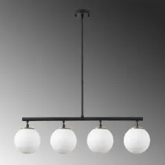 Aydinlatmadunyam Avize BlackGoldWhite Fazli-10425