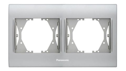 Panasonic Thea Blu Chrome Matt Beyaz İkili Çerçeve