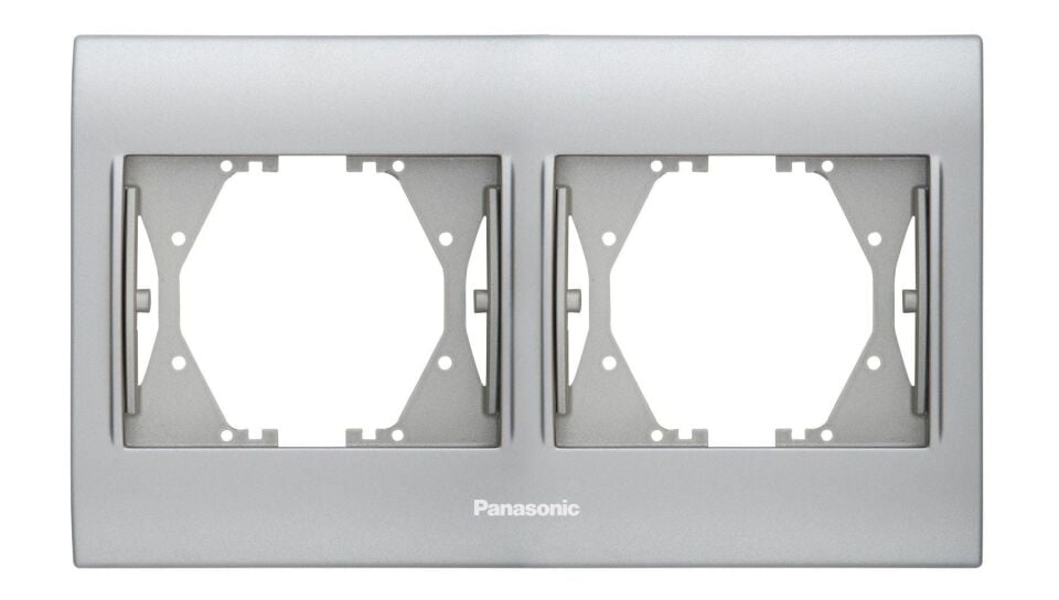 Panasonic Thea Blu Chrome Matt Beyaz İkili Çerçeve