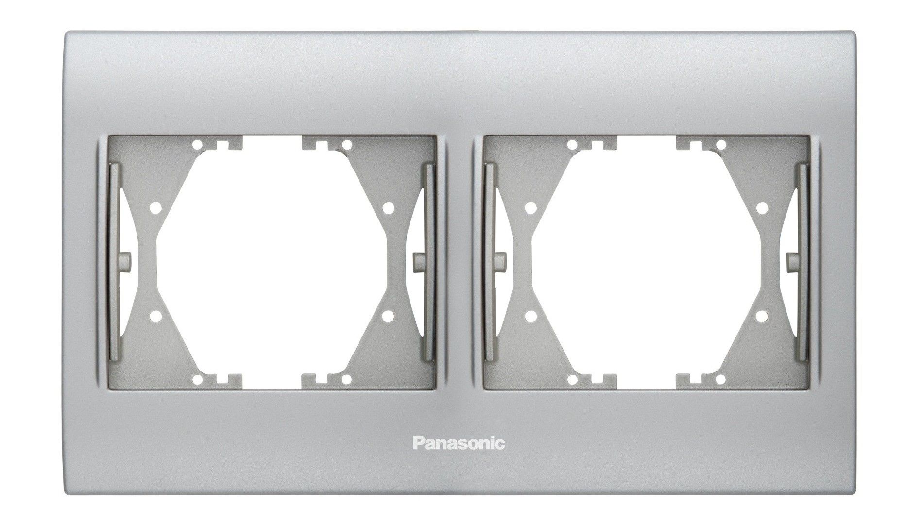 Panasonic Thea Blu Chrome Matt Beyaz İkili Çerçeve