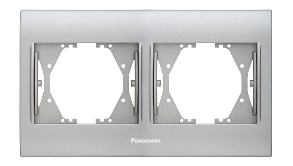 Panasonic Thea Blu Chrome Matt Beyaz İkili Çerçeve