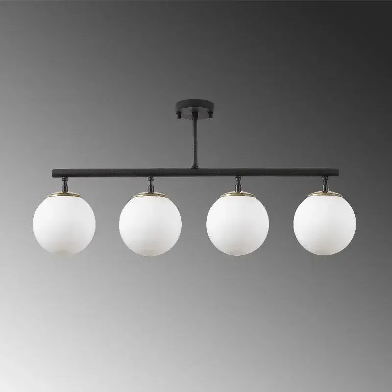 Aydinlatmadunyam Plafonyer BlackGoldCream Fazli-10426