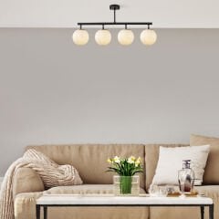 Aydinlatmadunyam Plafonyer BlackGoldCream Fazli-10426