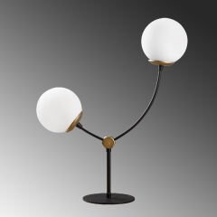 Aydinlatmadunyam Masa Lambasi BlackWhite Kromozom-Num-5001