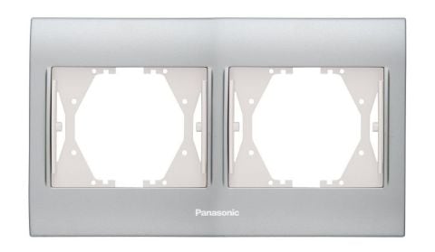 Panasonic Thea Blu Inox Matt Dore İkili Çerçeve