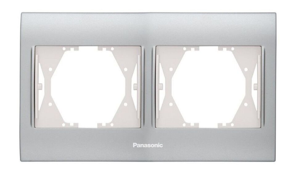 Panasonic Thea Blu Inox Matt Dore İkili Çerçeve